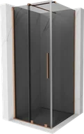 Kabiny prysznicowe - Mexen Velar kabina prysznicowa rozsuwana 120x120 cm, grafit, miedź szczotkowana - 871-120-120-41-65 - miniaturka - grafika 1