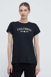 Columbia t-shirt Columbia Trek damski kolor czarny 1992134 - Koszulki sportowe damskie - miniaturka - grafika 1