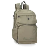 Torby na laptopy - Pepe Jeans Corin Plecak na laptopa 13,3" Zielony 25x37x10 cms Poliester i PU 9,25L by Joumma Bags, Zielony, Talla única, Plecak na laptopa - miniaturka - grafika 1