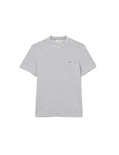 Koszulki męskie - Lacoste T-shirt męski, Srebrna Chiny, S - grafika 1