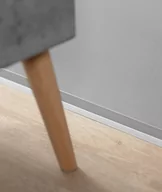 Listwy przypodłogowe - 200 x 1,6 x 2 cm Minileiste - (srebrny) - Minimalistyczna listwa przypodłogowa cokołowa SL16X5-01 - miniaturka - grafika 1