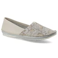 Półbuty damskie - Maciejka, Baleriny, 01930-81/00-0 Beż/Gad Złoty, rozmiar 38 - miniaturka - grafika 1