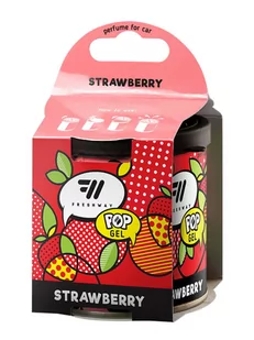 STRAWBERRY | FRESHWAY Pop Gel - Zapachy samochodowe - miniaturka - grafika 1