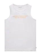 Koszulki i topy damskie - TOM TAILOR Chłopcy Tank top z nadrukiem 1032201, 20000 - White, 116-122 - miniaturka - grafika 1