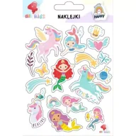 Prace ręczne dla dzieci - All4Kids Naklejki dla dzieci Tęczowe jednorożce syrenki - miniaturka - grafika 1