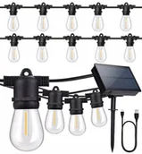 Lampy ogrodowe - Girlanda ogrodowa Łańcuch 10m 10żarówek Led Usb C - miniaturka - grafika 1