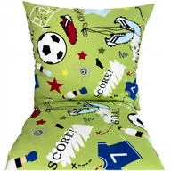 Pościel dla dzieci - POŚCIEL DZIECIĘCA 120x160 BAWEŁNIANA KOMPLET 3 CZĘŚCI PIŁKA NOŻNA CHŁOPIĘCA - miniaturka - grafika 1