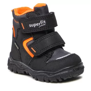 Buty dla dziewczynek - Śniegowce SUPERFIT - GORE-TEX 1-000047-0010 M Schwarz/Orange - grafika 1