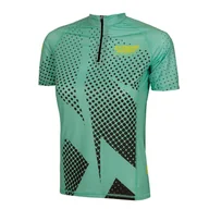Koszulki sportowe damskie - Koszulka do biegania damska z krótkim rękawem EXTREME HOBBY HALFTONE rozpinana - miniaturka - grafika 1