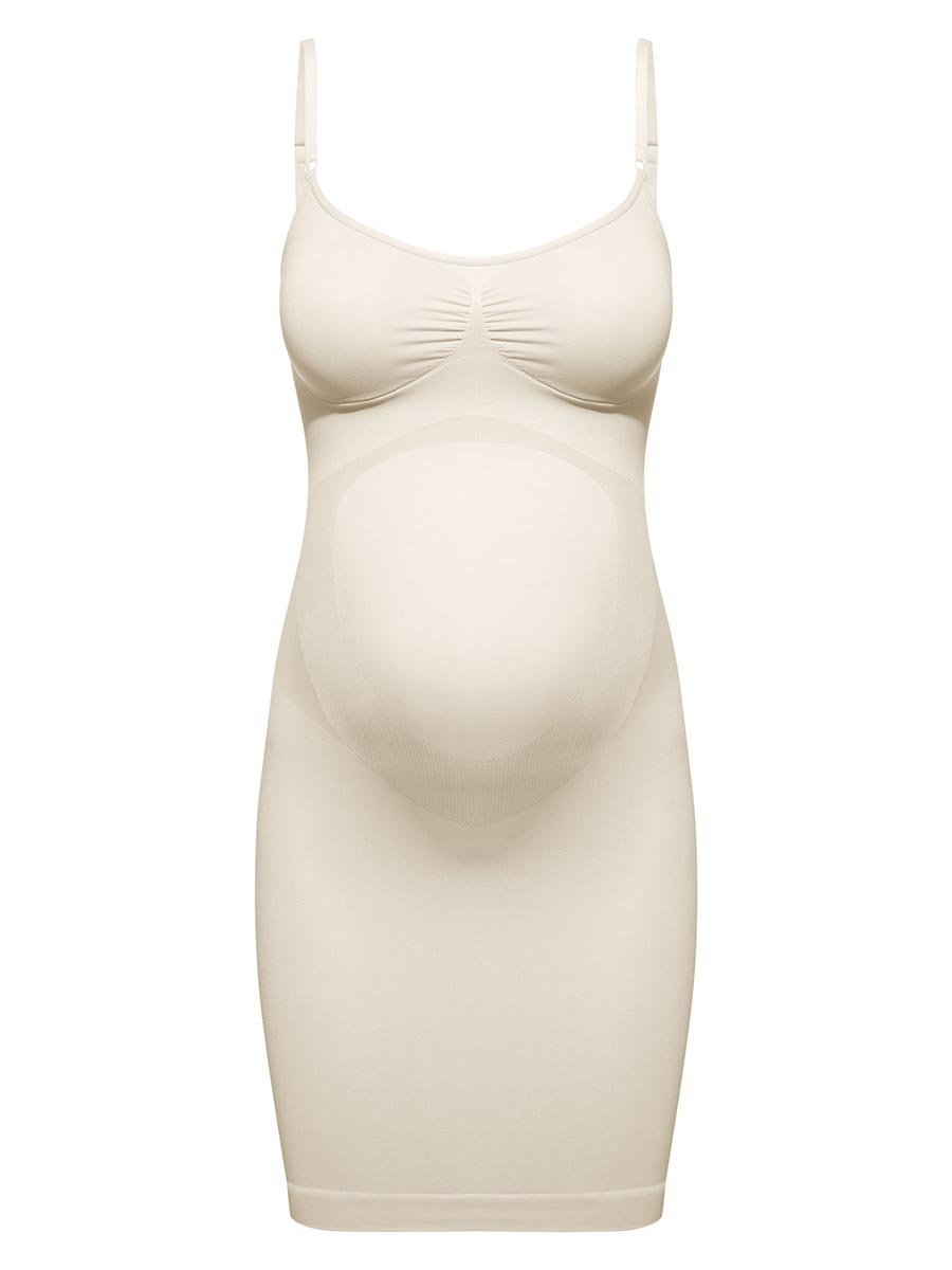 Dopasowana halka ciążowa beżowa Bellybutton Maternity, r.M