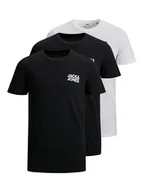 Koszulki męskie - Jack&Jones Komplet 3 t-shirtów Corp Logo 12191762 Czarny Slim Fit - miniaturka - grafika 1