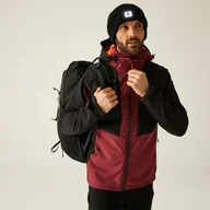 Kurtki i kamizelki sportowe męskie - Regatta Kurtka męska softshell wodoodporny Hewitts Burgundowy, Rozmiar: 4XL - miniaturka - grafika 1