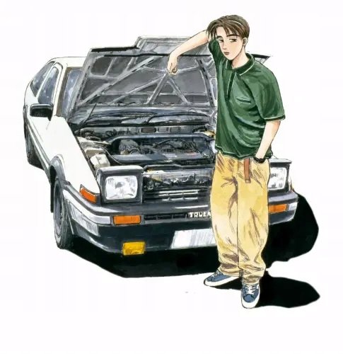 Plakat Anime Initial D initd_015 A1+ (custom)