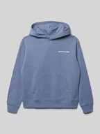 Swetry dla chłopców - Bluza z kapturem o kroju relaxed fit z nadrukiem z logo - miniaturka - grafika 1