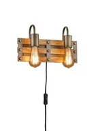 Lampy ścienne - Trio KHAN 2xE27 Kinkiet ścienny podwójny 205570267 - miniaturka - grafika 1