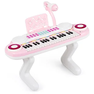 Pianino dla dzieci z mikrofonem i muzyką 48 x 20 x 38 cm - Instrumenty muzyczne dla dzieci - miniaturka - grafika 1