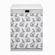 Dekoracje domu - Mata na zmywarkę Białe króliki 60x80 - miniaturka - grafika 1