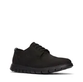 Półbuty męskie - Clarks Track Flex Path [black nubuck] - rozmiar 44.5 - miniaturka - grafika 1