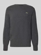 Swetry męskie - Sweter z dzianiny o kroju regular fit z czystej wełny - miniaturka - grafika 1