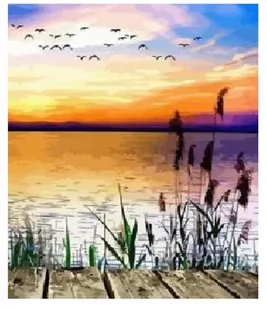 Malowanie po numerach. Jezioro 40 x 50 5600 - Norimpex - Malowanie po numerach - miniaturka - grafika 1