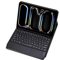 Etui do tabletów - Etui z klawiaturą Bluetooth touchpad do iPad Pro 13 Gen5 (Czarne) - miniaturka - grafika 1