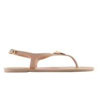 Klapki i japonki damskie - Sandałki japonki meliski KM08 D. beige beżowy - ButyModne - miniaturka - grafika 1