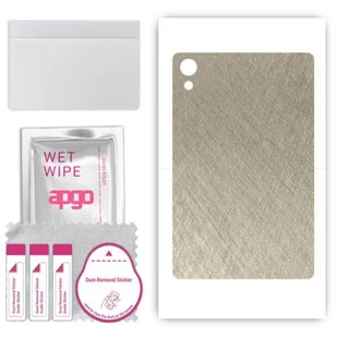 folia naklejka skórka strukturalna na TYŁ do Blackview Tab 50 WiFi - Tytan Srebrny - apgo SKINS - Akcesoria do tabletów i e-booków - miniaturka - grafika 1