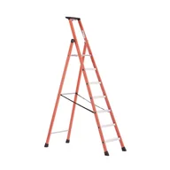 Drabiny - Profesjonalna drabina z włókna szklanego SLOPE, 7 stopni, W 2450 mm - miniaturka - grafika 1