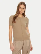 Swetry damskie - Tommy Hilfiger Kardigan WW0WW43958 Khaki Regular Fit - miniaturka - grafika 1