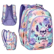 Plecaki szkolne i tornistry - Coolpack Disney Fashion Prime Plecak Szkolny 2-Komorowy Stitch - miniaturka - grafika 1