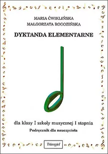 Książka Dyktanda elementarne I, podręcznik nauczyciela/TRIANGIEL - Instrumenty smyczkowe - miniaturka - grafika 1