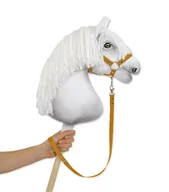 Maskotki i pluszaki - Uwiąz dla Hobby Horse z taśmy – musztardowy - miniaturka - grafika 1