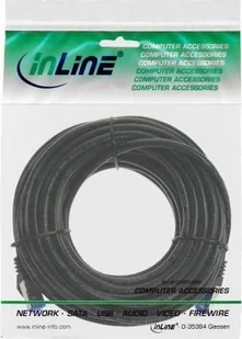 InLine InLine® Patch cable armoured, U/FTP, Cat.6A, black, 30m - Patchcordy - miniaturka - grafika 1