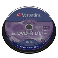 Nośniki danych - Płyta DVD+R 8,5gb x8 VERBATIM double layer cake 10szt -43666- - miniaturka - grafika 1