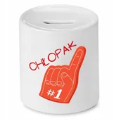 Skarbonki - Skarbonka Dla Glazurnika na Urodziny na Prezent z Nadrukiem ze Zdjęciem + Opakowanie na prezent (wzór 01) - miniaturka - grafika 1