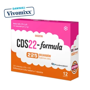 CDS22-Formula 225 miliardów (dawniej Vivomixx 225), proszek do sporządzania zawiesiny doustnej, 12 saszetek - Układ pokarmowy - miniaturka - grafika 1