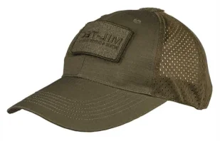Czapka MIL-TEC Baseball Cap NET Oliv - Odzież taktyczna i umundurowanie - miniaturka - grafika 1