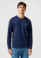 Bluzy męskie - felpa uomo wrangler 112362891 blue - miniaturka - grafika 1