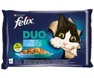 Mokra karma dla kotów - FELIX Duo Rybne Smaki w galaretce 4x85g - miniaturka - grafika 1