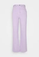 Spodnie damskie - Topshop Jeansy Bawełniane Fioletowe 32/32 1Zae - miniaturka - grafika 1