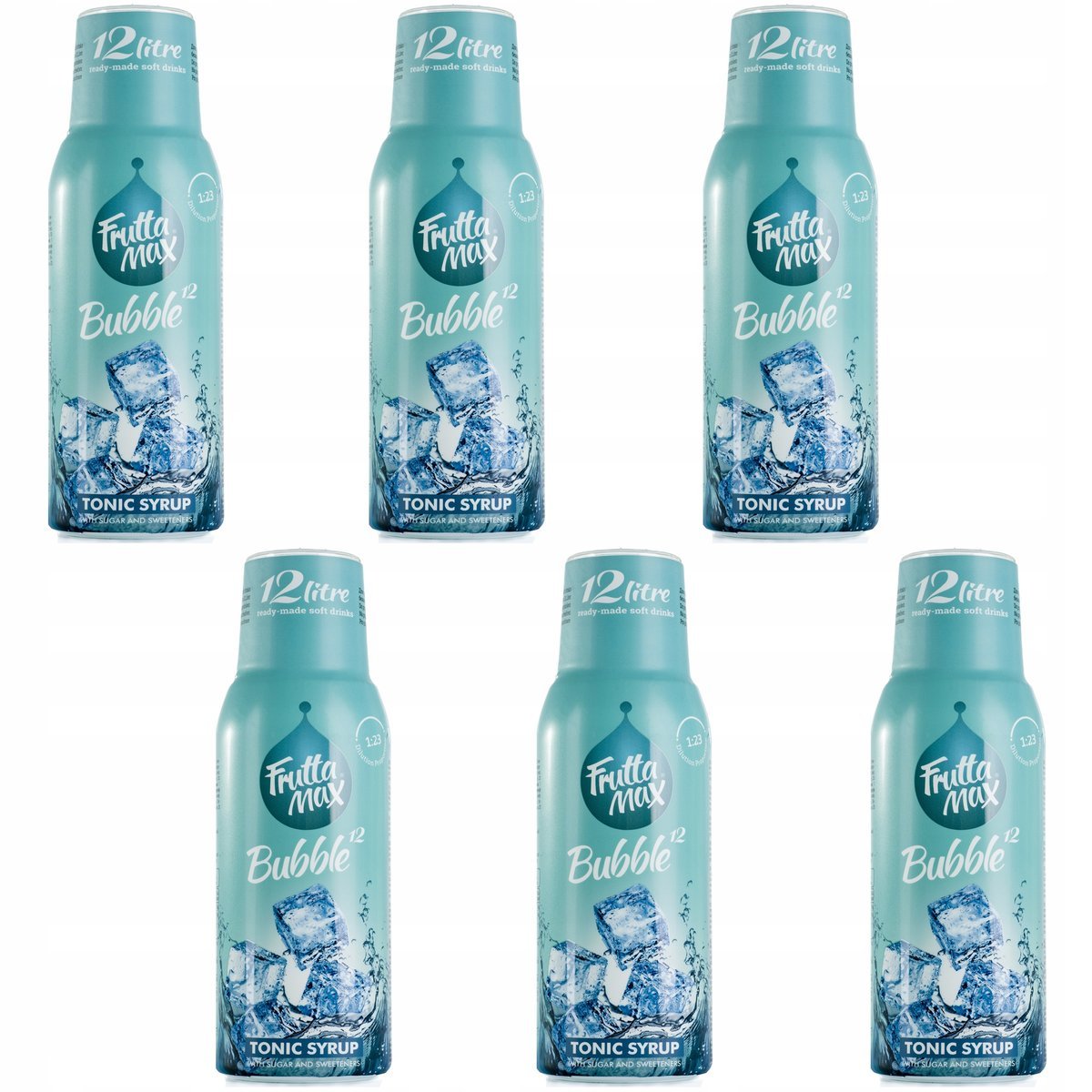 FruttaMax Koncentraty do Saturatora Syropy Owocowe Tonik Tonic, 6x 500 ml