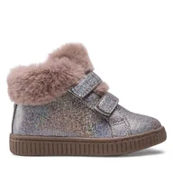 Buty dla dziewczynek - Trzewiki Nelli Blu AVO-291-087 Srebrny - miniaturka - grafika 1