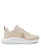 Sneakersy damskie - Calvin Klein Jeans Sneakersy YW0YW01442 Beżowy - miniaturka - grafika 1