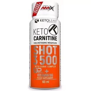 Amix KetoLean Keto Carnitine Shot 3500 60ml - Spalacze tłuszczu - miniaturka - grafika 1