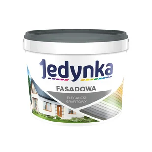 Farba elewacyjna FASADOWA 2.7 l Elegancki grafitowy JEDYNKA - Farby zewnętrzne - miniaturka - grafika 1