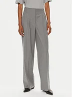 Spodnie damskie - 2NDDAY Spodnie materiałowe Carter 2244160169 Szary Relaxed Fit - miniaturka - grafika 1