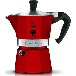 Bialetti Kawiarka Moka Express 1 TZ czerwona 4941 - Zaparzacze i kawiarki - miniaturka - grafika 1