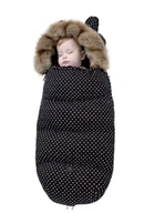Śpiworki dla dzieci - Śpiworek do wózka dla dzieci z futerkiem - miniaturka - grafika 1