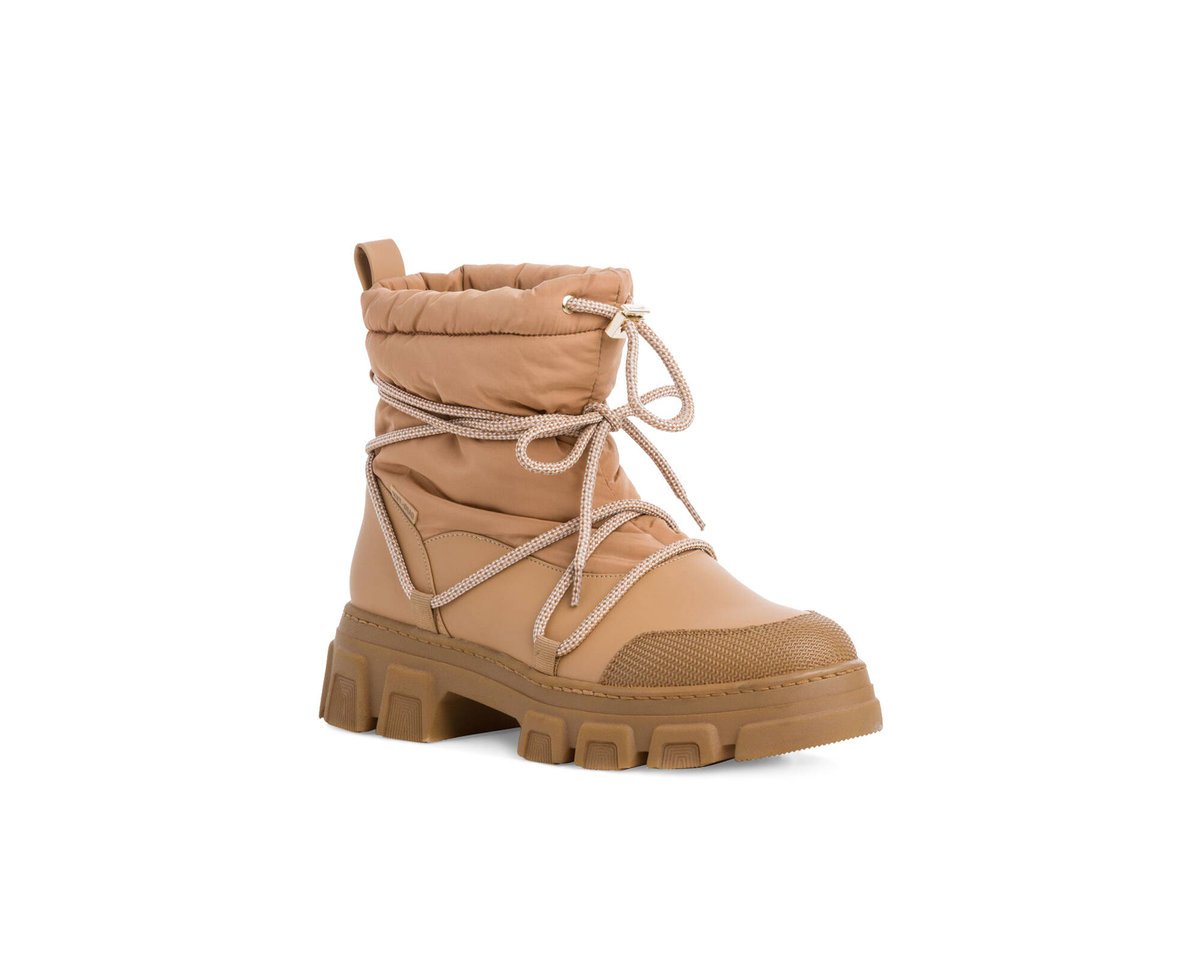 Buty damskie Tamaris zimowe śniegowce brązowe-41