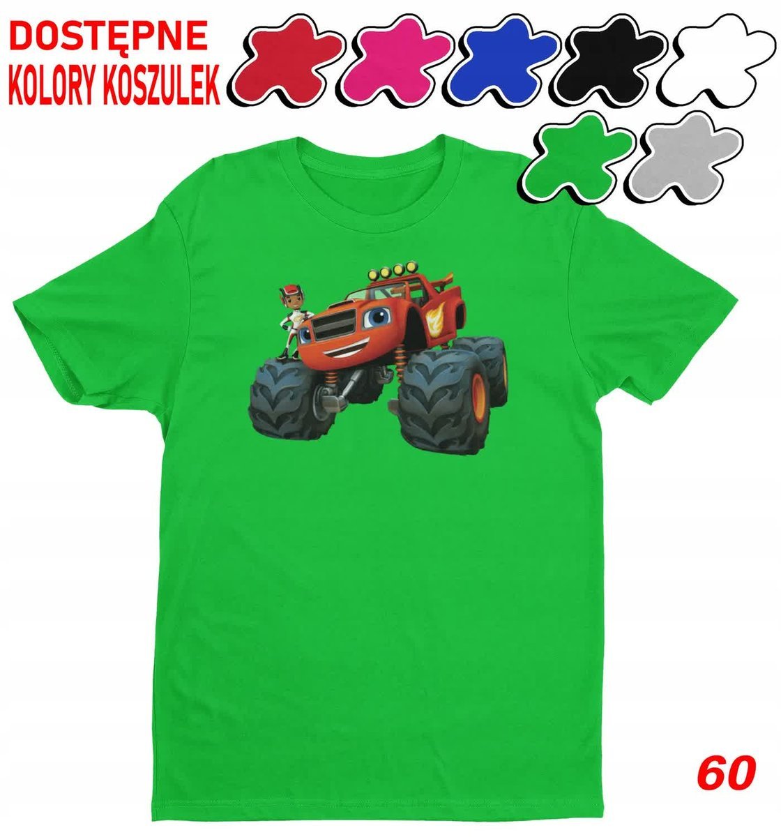 Dziecięca Koszulka Z Nadrukiem Duży Wybór Blaze Maszyny -M 134-140
